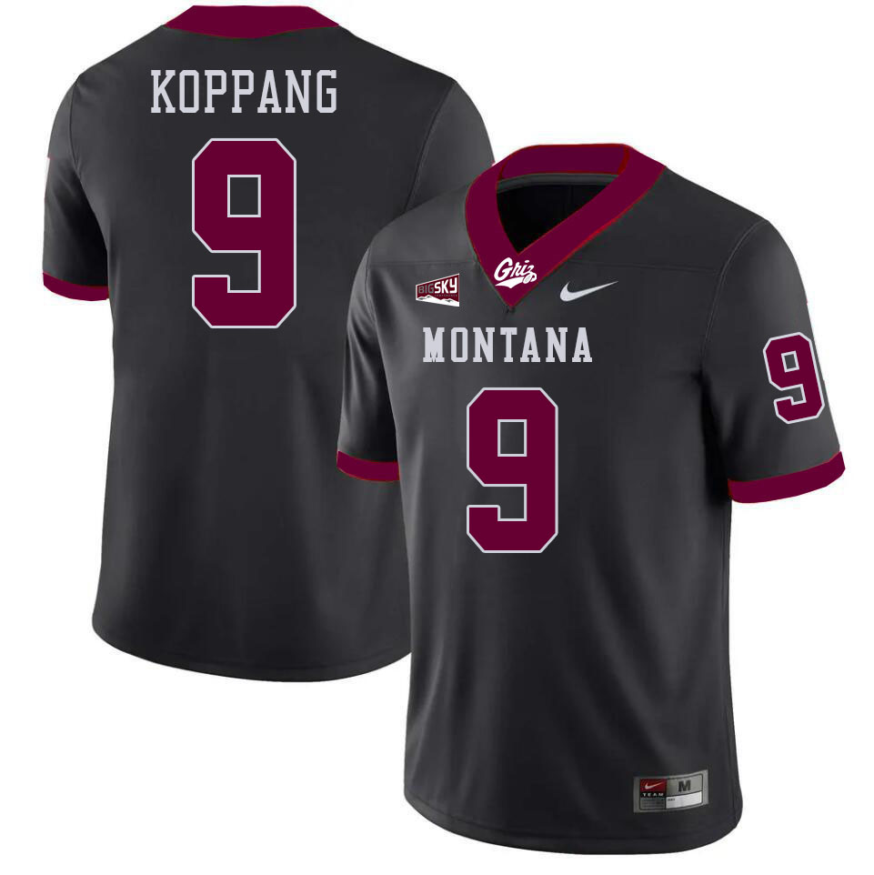 Montana Grizzlies #9 David Koppang College Football Jerseys Stitched Sale-Black